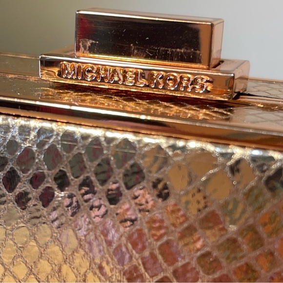 Michael Michael Kors Pearl Medium Box Clutch - Picture 9 of 14